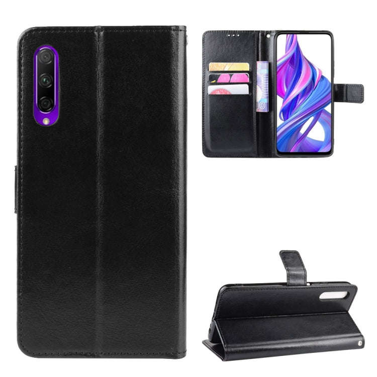 Retro Crazy Horse Texture Horizontal Flip Leather Case for Huawei Honor 9X / Honor 9X Pro, with H...