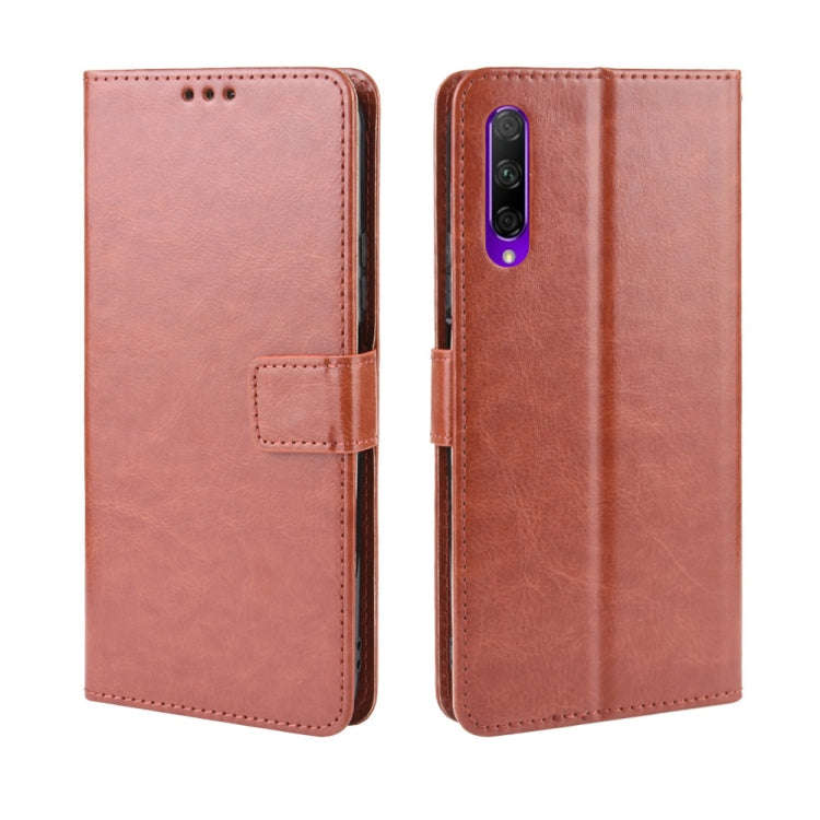 Retro Crazy Horse Texture Horizontal Flip Leather Case for Huawei Honor 9X / Honor 9X Pro, with H...