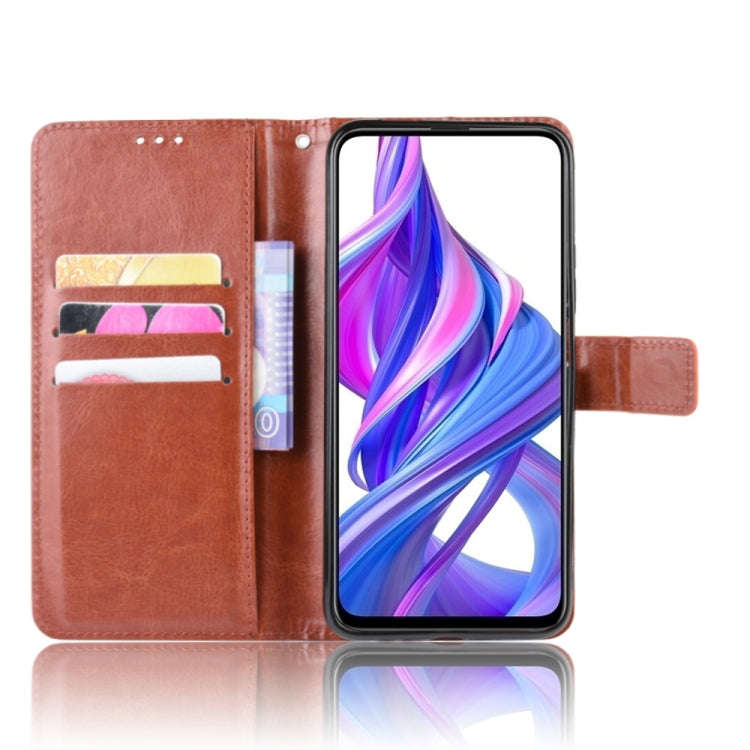 Retro Crazy Horse Texture Horizontal Flip Leather Case for Huawei Honor 9X / Honor 9X Pro, with H...