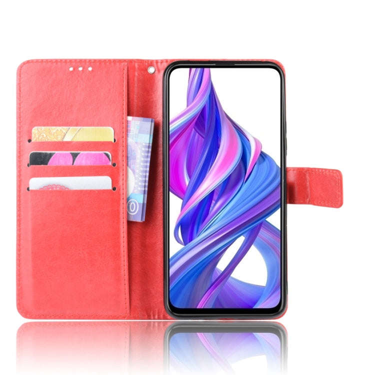 Retro Crazy Horse Texture Horizontal Flip Leather Case for Huawei Honor 9X / Honor 9X Pro, with H...