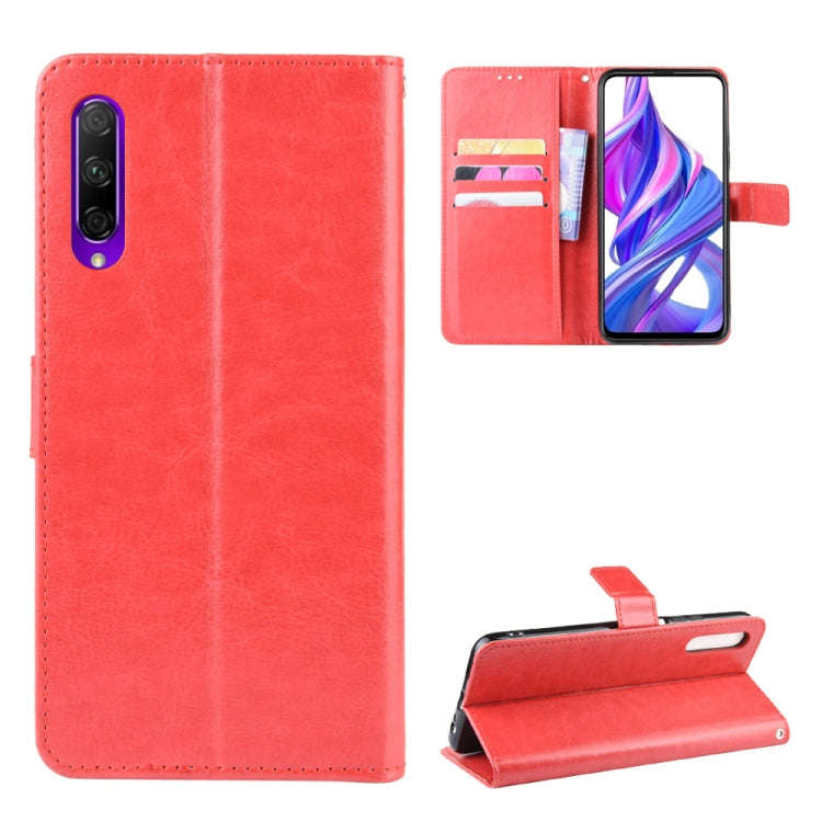 Retro Crazy Horse Texture Horizontal Flip Leather Case for Huawei Honor 9X / Honor 9X Pro, with H...