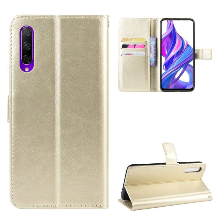 Retro Crazy Horse Texture Horizontal Flip Leather Case for Huawei Honor 9X / Honor 9X Pro, with H...