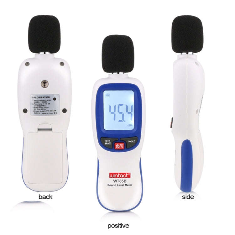 Wintact WT85B Sound Level Meter Digital Decibel Meter Digital Noise Meter Environmental Noise Tester