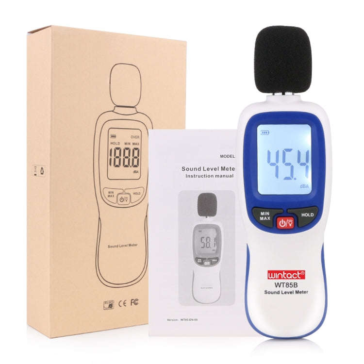 Wintact WT85B Sound Level Meter Digital Decibel Meter Digital Noise Meter Environmental Noise Tester