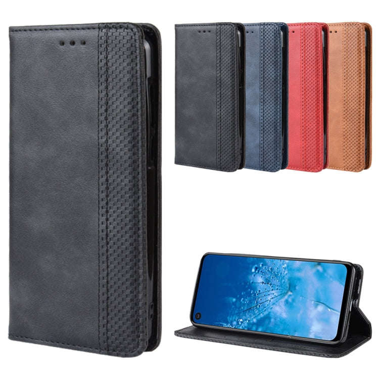 Magnetic Buckle Retro Crazy Horse Texture Horizontal Flip Leather Case for Motorola One Action, w...