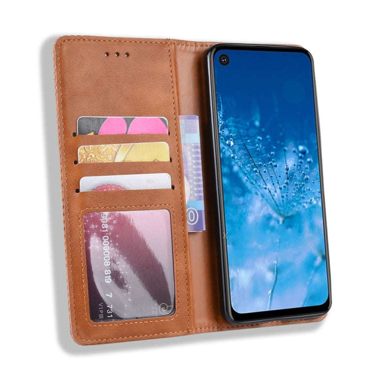 Magnetic Buckle Retro Crazy Horse Texture Horizontal Flip Leather Case for Motorola One Action, w...