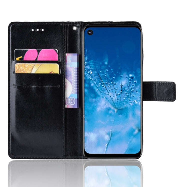Retro Crazy Horse Texture Horizontal Flip Leather Case for Motorola One Action , with Holder & Ca...