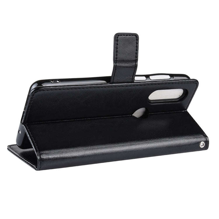 Retro Crazy Horse Texture Horizontal Flip Leather Case for Motorola One Action , with Holder & Ca...