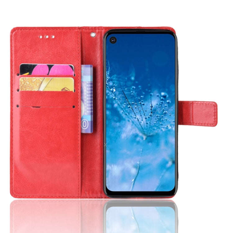 Retro Crazy Horse Texture Horizontal Flip Leather Case for Motorola One Action , with Holder & Ca...