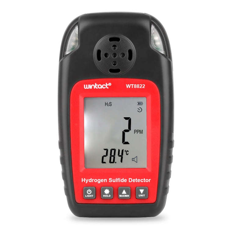 WINTACT WT8822 Hydrogen Sulfide Detector Independent H2S Gas Sensor Warning-up High Sensitive Poi...