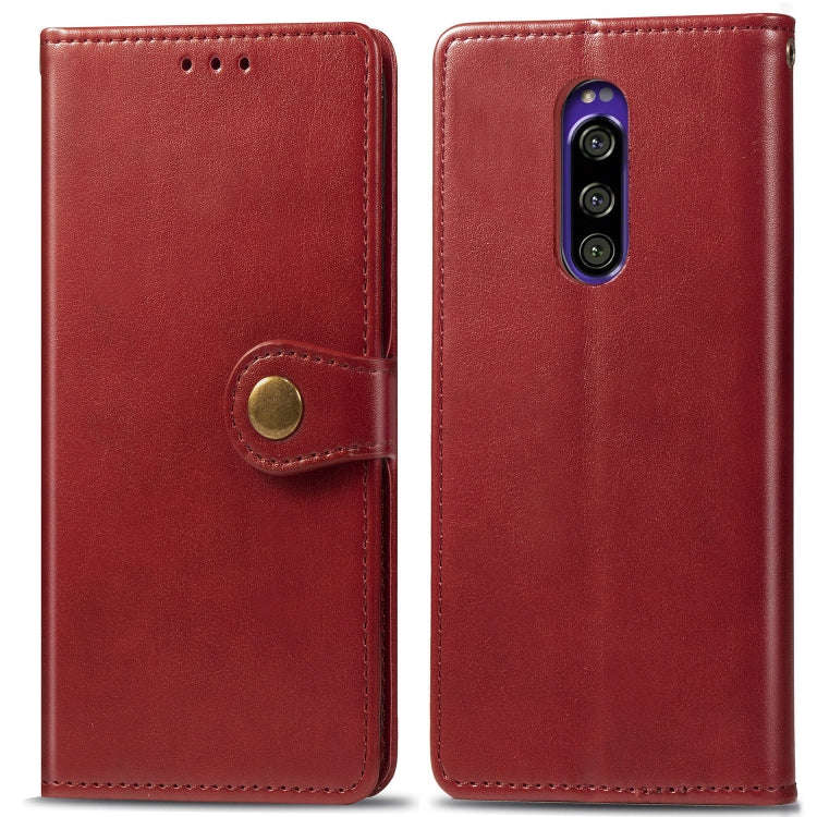 Retro Solid Color Leather Buckle Mobile Phone Protection Leather Case with Lanyard & Photo Frame ...