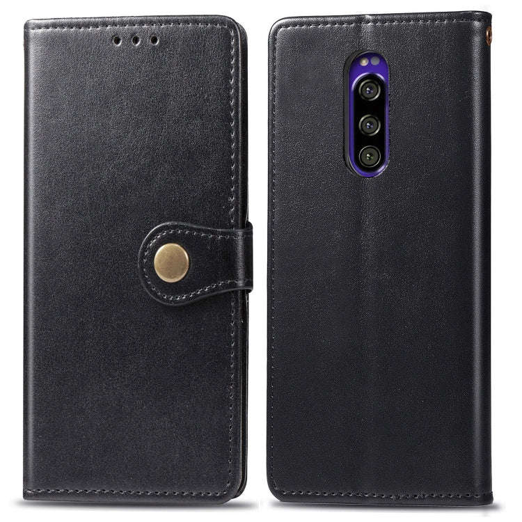 Retro Solid Color Leather Buckle Mobile Phone Protection Leather Case with Lanyard & Photo Frame ...