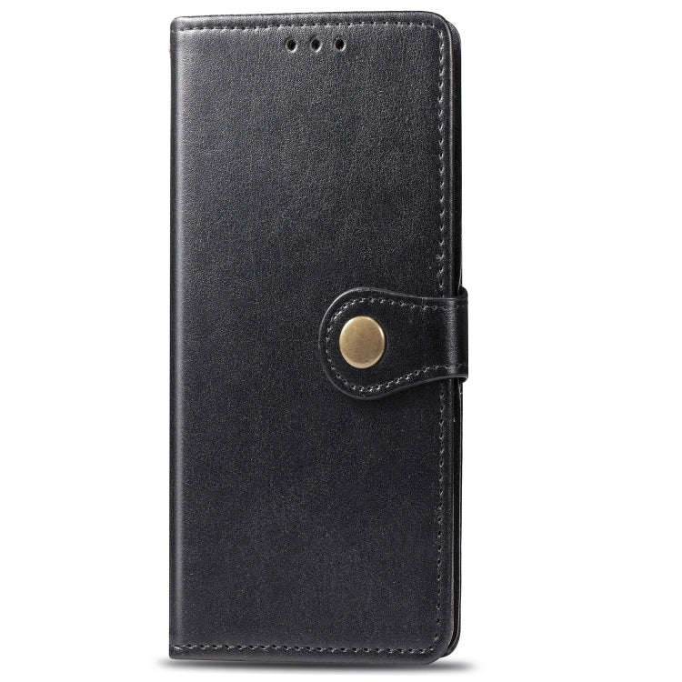 Retro Solid Color Leather Buckle Mobile Phone Protection Leather Case with Lanyard & Photo Frame ...
