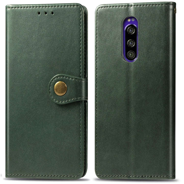 Retro Solid Color Leather Buckle Mobile Phone Protection Leather Case with Lanyard & Photo Frame ...