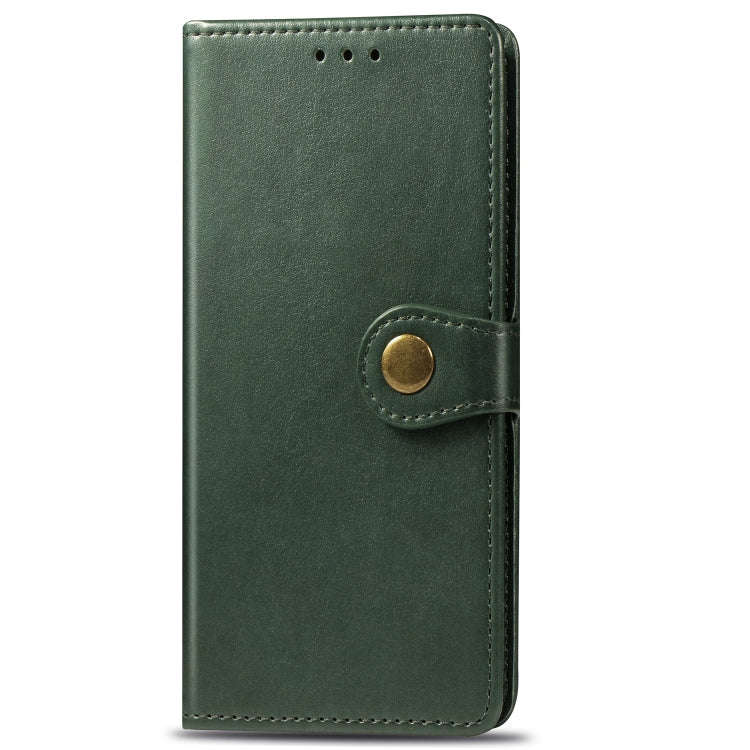 Retro Solid Color Leather Buckle Mobile Phone Protection Leather Case with Lanyard & Photo Frame ...