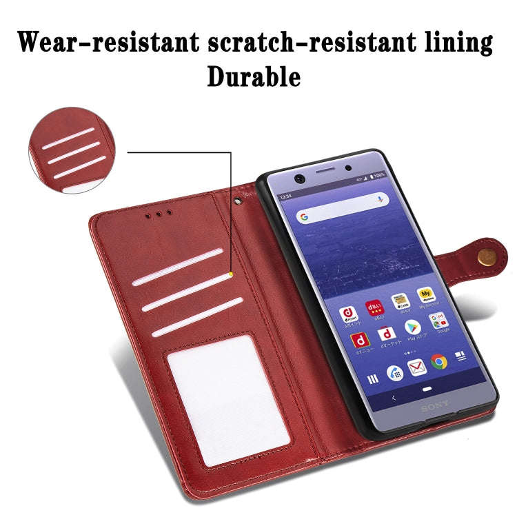 Retro Solid Color Leather Buckle Mobile Phone Protection Leather Case with Lanyard & Photo Frame ...