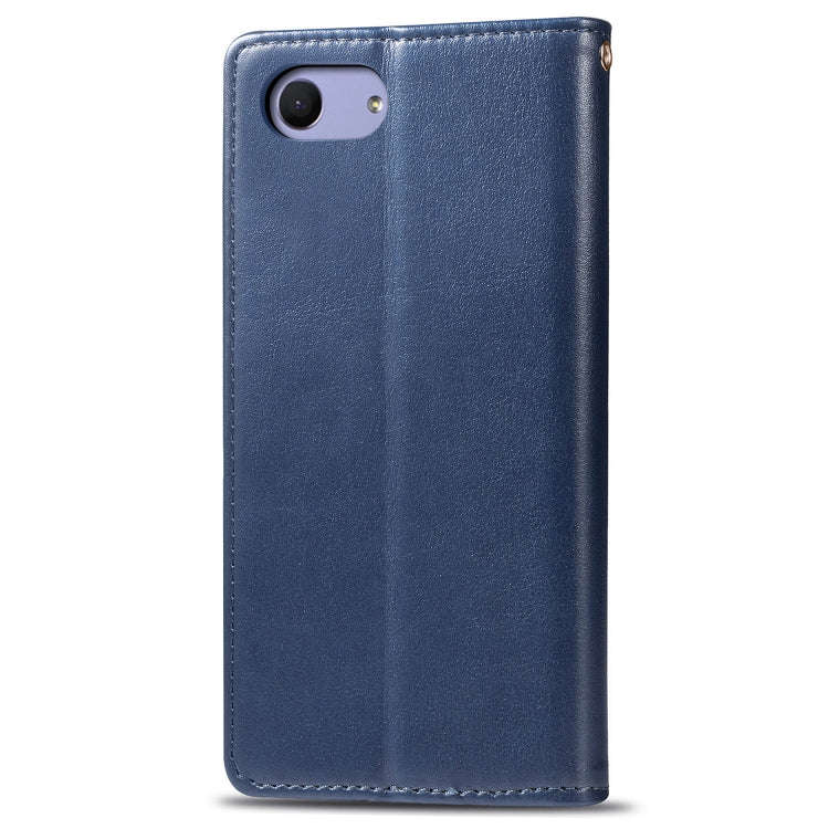Retro Solid Color Leather Buckle Mobile Phone Protection Leather Case with Lanyard & Photo Frame ...