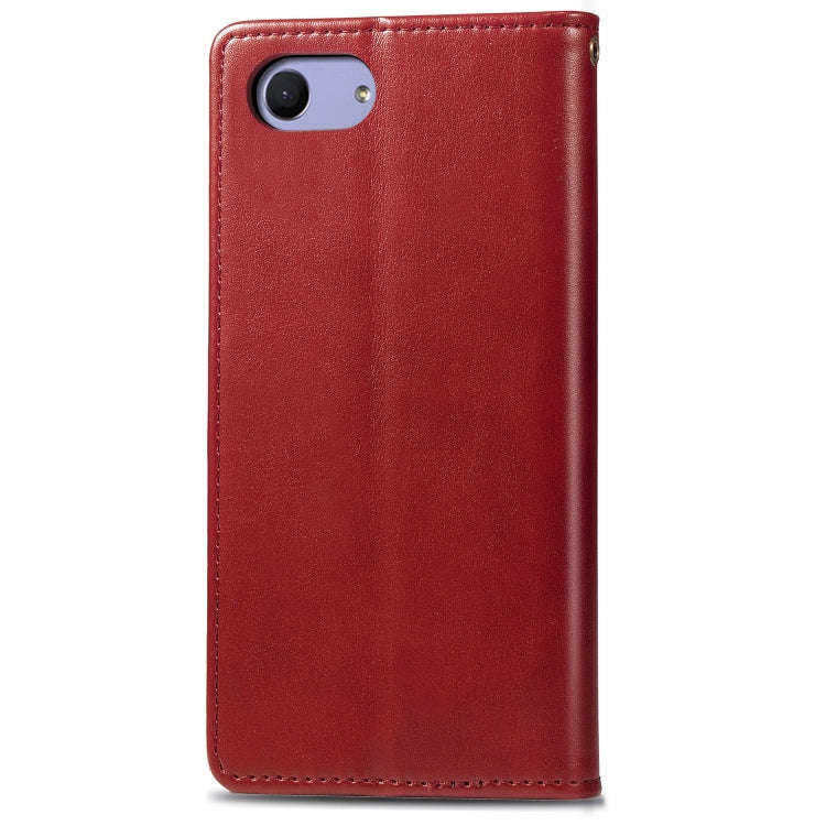Retro Solid Color Leather Buckle Mobile Phone Protection Leather Case with Lanyard & Photo Frame ...