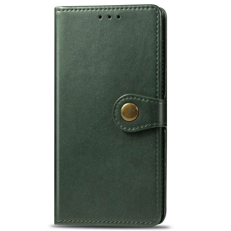 Retro Solid Color Leather Buckle Mobile Phone Protection Leather Case with Lanyard & Photo Frame ...