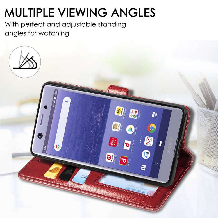 Retro Solid Color Leather Buckle Mobile Phone Protection Leather Case with Lanyard & Photo Frame ...