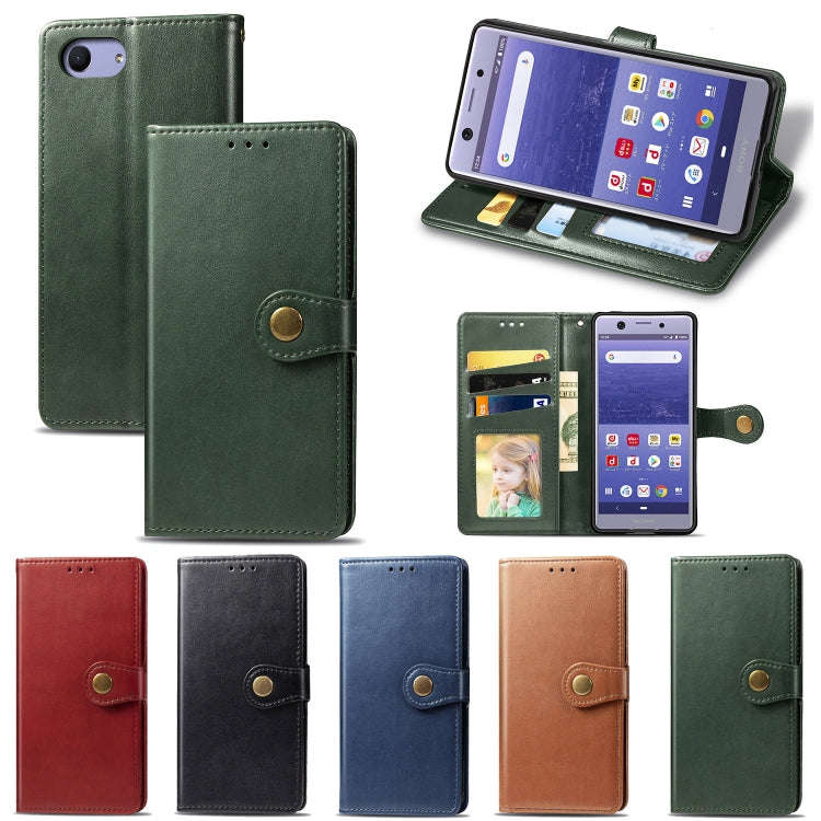 Retro Solid Color Leather Buckle Mobile Phone Protection Leather Case with Lanyard & Photo Frame ...