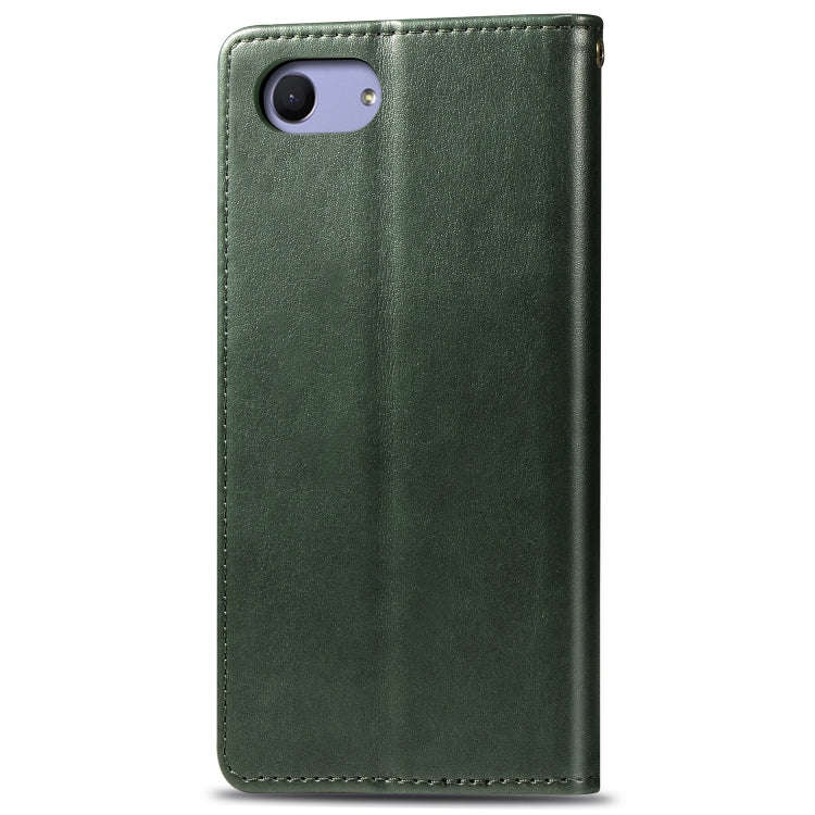 Retro Solid Color Leather Buckle Mobile Phone Protection Leather Case with Lanyard & Photo Frame ...