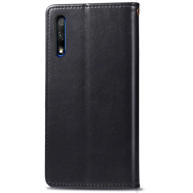 Retro Solid Color Leather Buckle Mobile Phone Protection Leather Case with Lanyard & Photo Frame ...