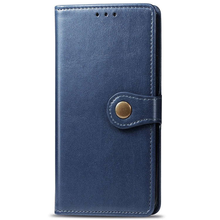 Retro Solid Color Leather Buckle Mobile Phone Protection Leather Case with Lanyard & Photo Frame ...