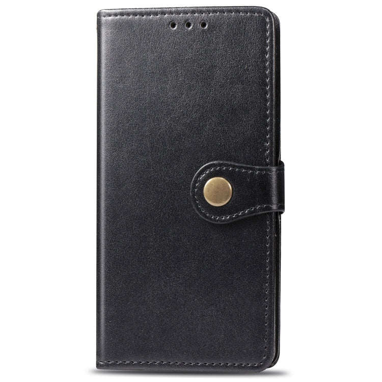 Retro Solid Color Leather Buckle Mobile Phone Protection Leather Case with Lanyard & Photo Frame ...