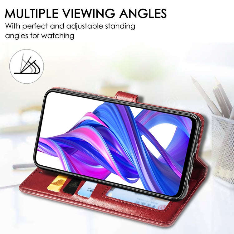 Retro Solid Color Leather Buckle Mobile Phone Protection Leather Case with Lanyard & Photo Frame ...