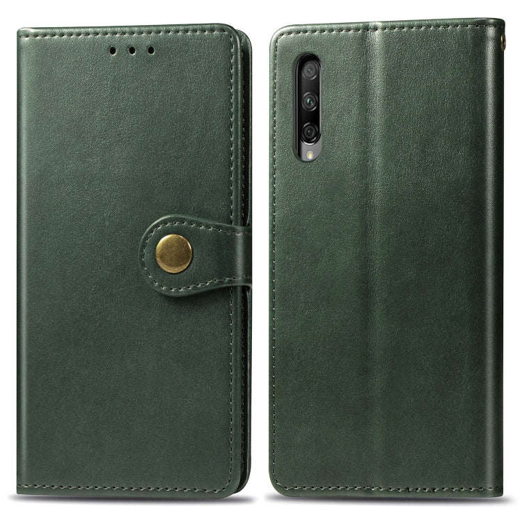 Retro Solid Color Leather Buckle Mobile Phone Protection Leather Case with Lanyard & Photo Frame ...