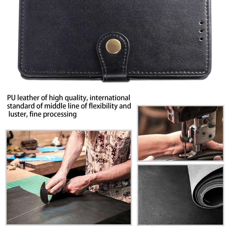Retro Solid Color Leather Buckle Mobile Phone Protection Leather Case with Lanyard & Photo Frame ...