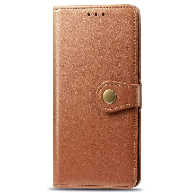 Retro Solid Color Leather Buckle Mobile Phone Protection Leather Case with Lanyard & Photo Frame ...