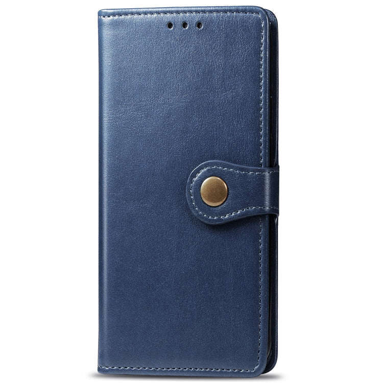 Retro Solid Color Leather Buckle Mobile Phone Protection Leather Case with Lanyard & Photo Frame ...