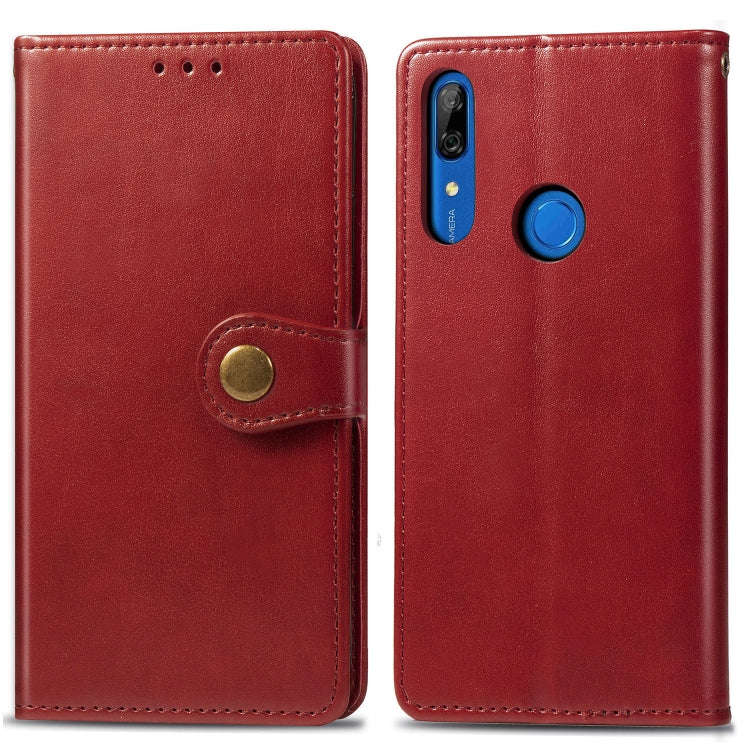 Retro Solid Color Leather Buckle Mobile Phone Protection Leather Case with Lanyard & Photo Frame ...