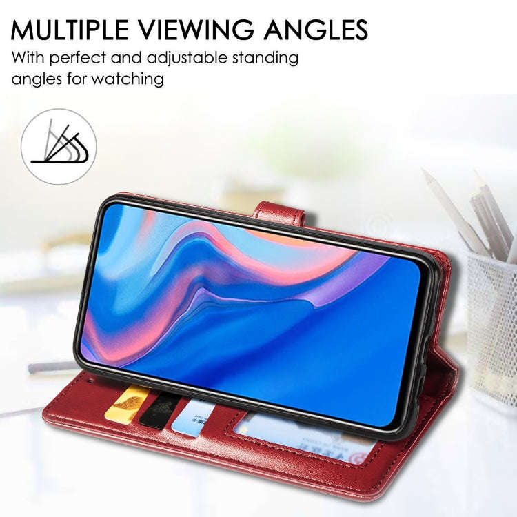 Retro Solid Color Leather Buckle Mobile Phone Protection Leather Case with Lanyard & Photo Frame ...
