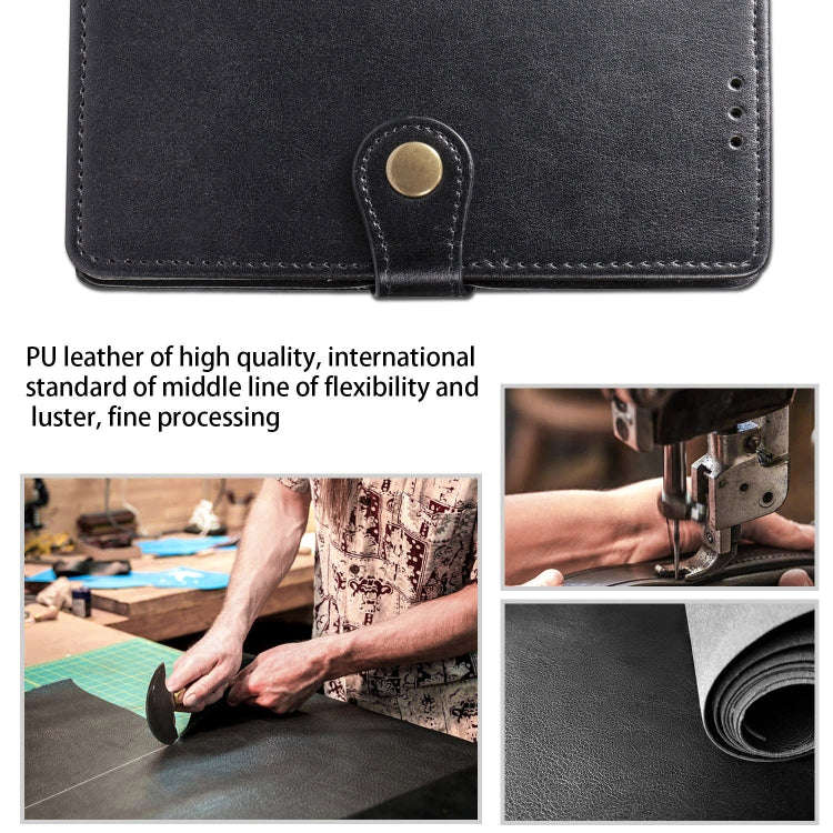 Retro Solid Color Leather Buckle Mobile Phone Protection Leather Case with Lanyard & Photo Frame ...