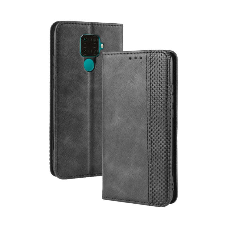 Magnetic Buckle Retro Crazy Horse Texture Horizontal Flip Leather Case for Huawei Nova 5i Pro / M...