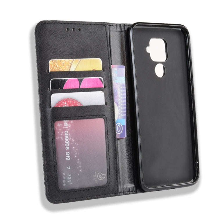 Magnetic Buckle Retro Crazy Horse Texture Horizontal Flip Leather Case for Huawei Nova 5i Pro / M...
