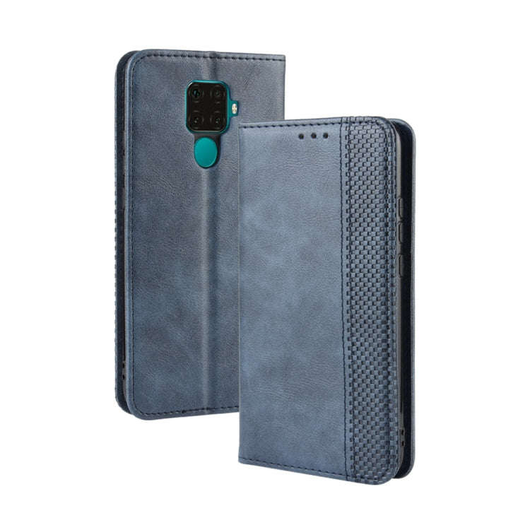 Magnetic Buckle Retro Crazy Horse Texture Horizontal Flip Leather Case for Huawei Nova 5i Pro / M...
