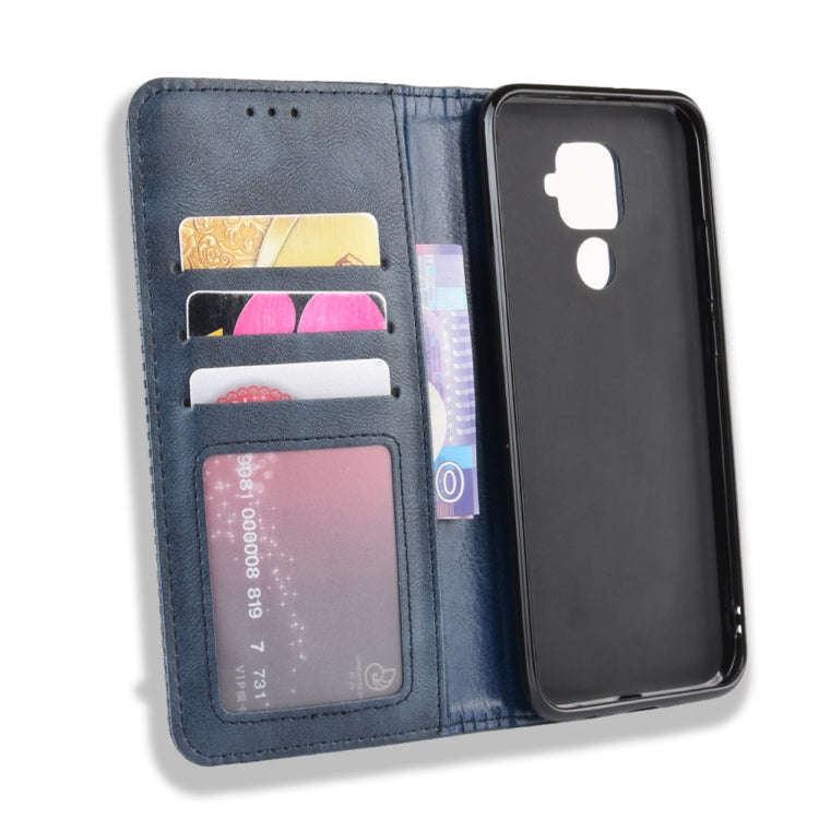 Magnetic Buckle Retro Crazy Horse Texture Horizontal Flip Leather Case for Huawei Nova 5i Pro / M...