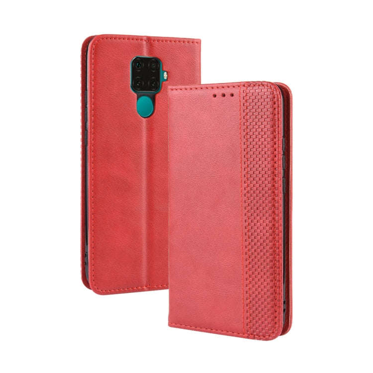 Magnetic Buckle Retro Crazy Horse Texture Horizontal Flip Leather Case for Huawei Nova 5i Pro / M...