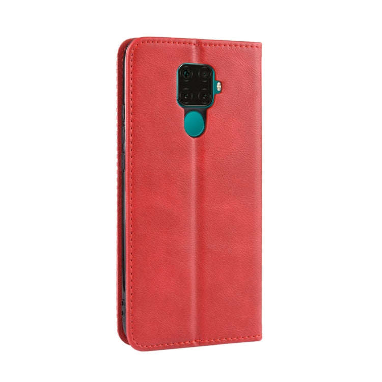 Magnetic Buckle Retro Crazy Horse Texture Horizontal Flip Leather Case for Huawei Nova 5i Pro / M...