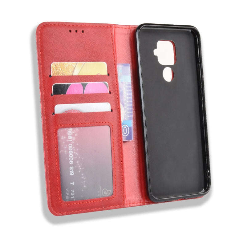 Magnetic Buckle Retro Crazy Horse Texture Horizontal Flip Leather Case for Huawei Nova 5i Pro / M...