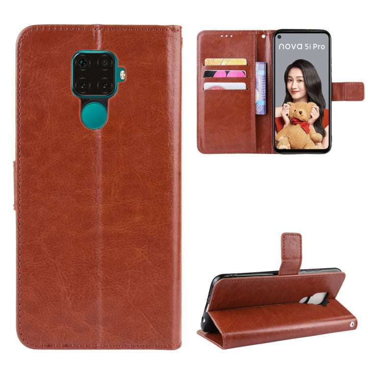 Retro Crazy Horse Texture Horizontal Flip Leather Case for Huawei Nova 5i Pro/Mate 30 Lite , with...