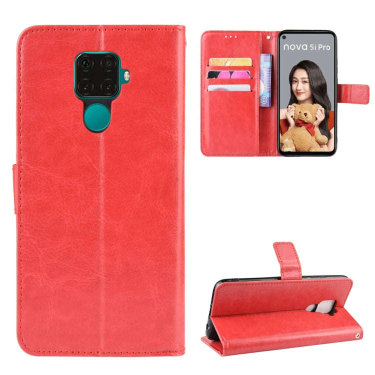 Retro Crazy Horse Texture Horizontal Flip Leather Case for Huawei Nova 5i Pro/Mate 30 Lite , with...