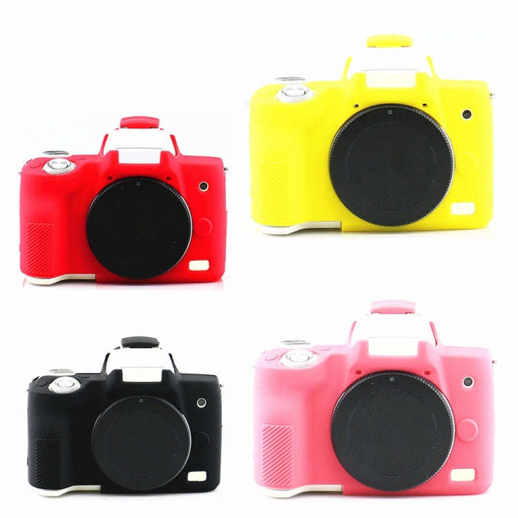 Richwell  Silicone Armor Skin Case Body Cover Protector for Canon EOS M50 Body Digital Camera(Brown)