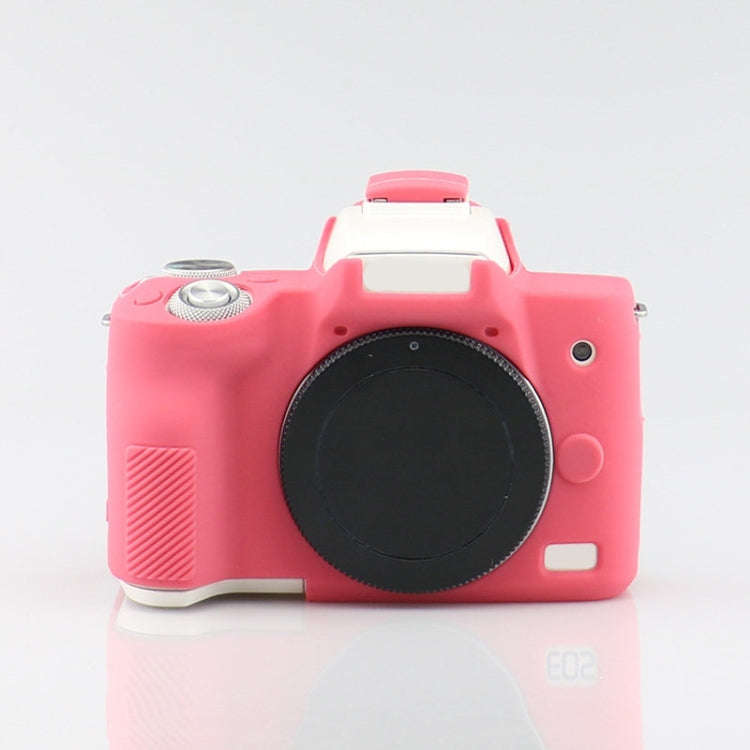 Richwell  Silicone Armor Skin Case Body Cover Protector for Canon EOS M50 Body Digital Camera(Pink)