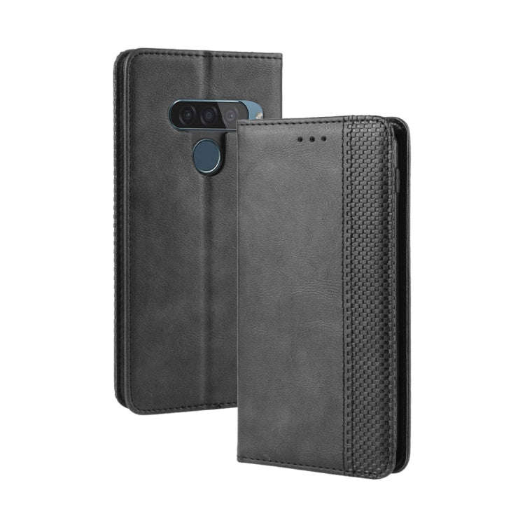 Magnetic Buckle Retro Crazy Horse Texture Horizontal Flip Leather Case for LG G8S ThinQ, with Hol...