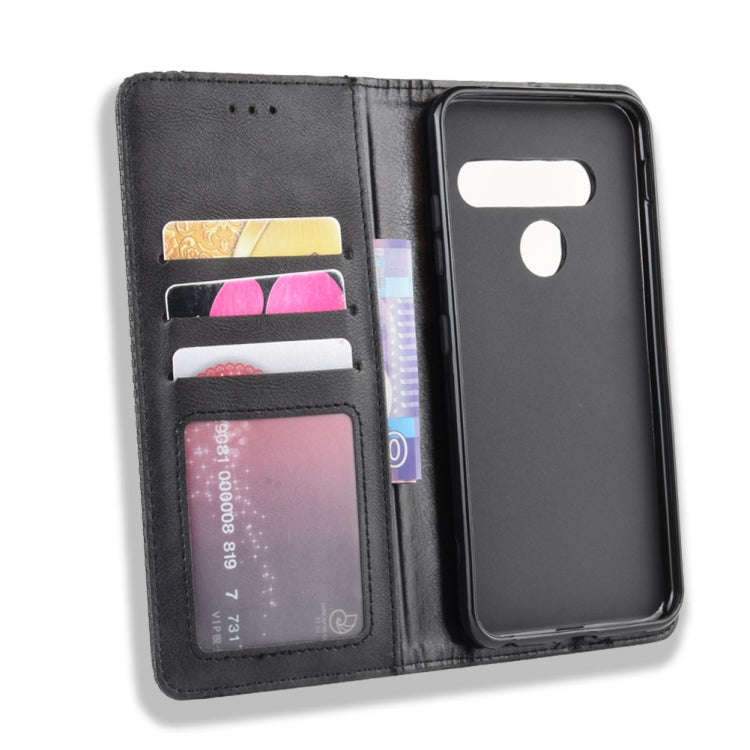Magnetic Buckle Retro Crazy Horse Texture Horizontal Flip Leather Case for LG G8S ThinQ, with Hol...
